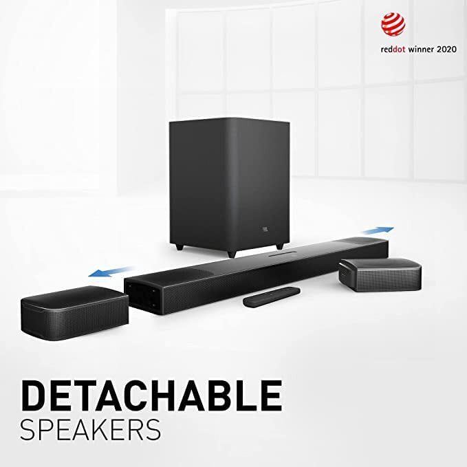 JBL Bar 9.1, Truly Wireless Home Theatre with Dolby Atmos® and DTS:X™ 3D Sound, 9.1 JBL Bar 9.1, Truly Wireless Home Theatre with Dolby Atmos® and DTS:X™ 3D Sound, 9.1